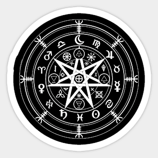 WICCAN - Symbol of protection Sticker